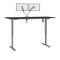Bestar Bestar Upstand 72W x 30D Standing Desk with Dual Monitor Arm in deep grey 175880-000032 - alternate 1